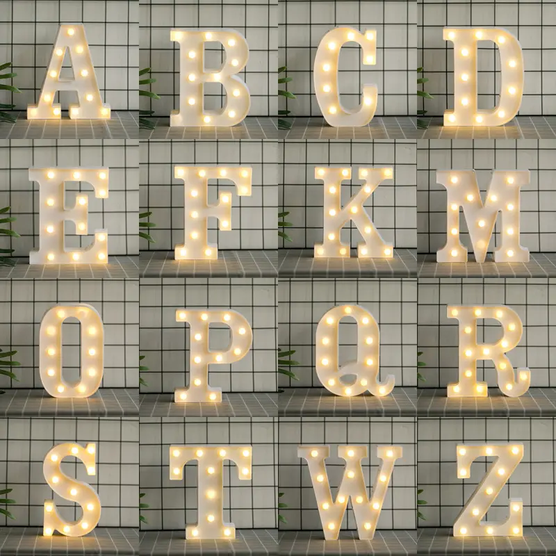 3D LED字母灯 Z形 装饰照明灯 图片 5